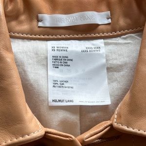 Helmut Lang pure leather jacket - worn once XS